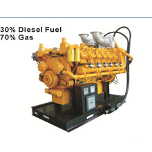 Generadores de combustible doble Honny con un 30% de combustible diesel, 70% de gas natural